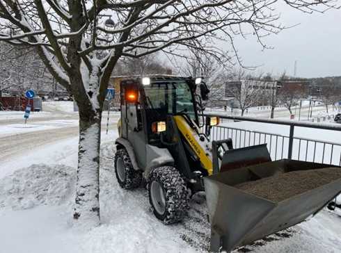 Kompaktlastare Kramer 5035 stulen i Nacka utanför Stockholm