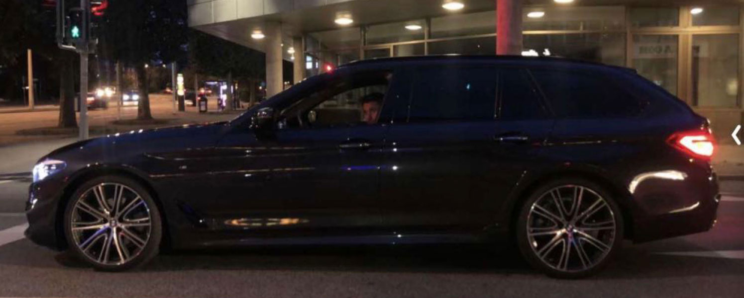 Grå BMW 525D stulen på Lorensbergsvägen i Malmö