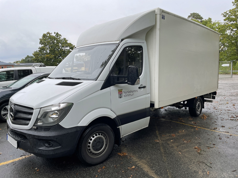 Mercedes Benz Sprinter skåp stulen i Nynäshamn