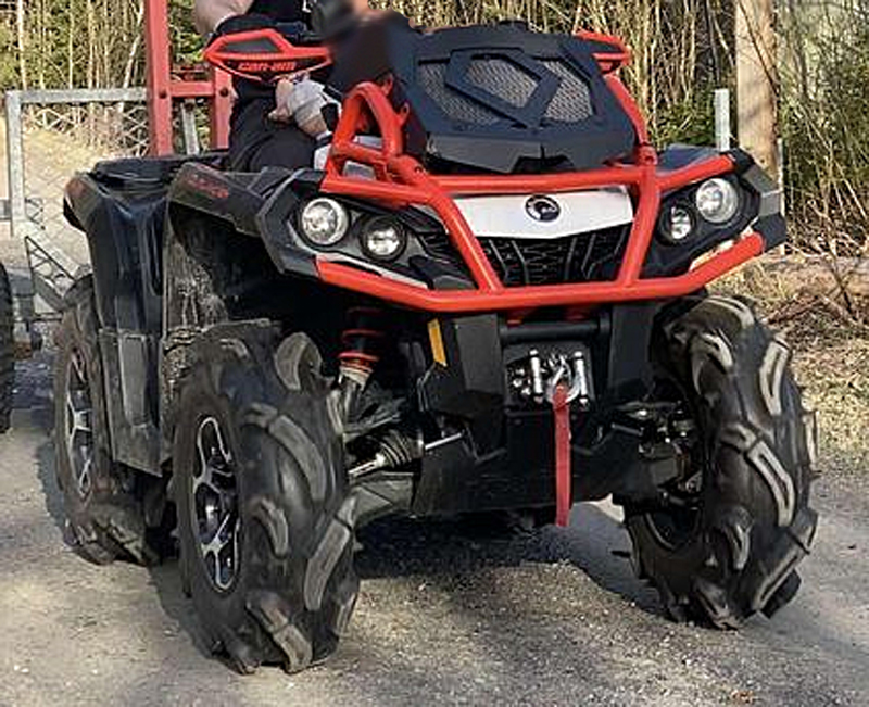 Fyrhjuling Can Am Outlander 650 XMR stulen i Långban norr om Filipstad