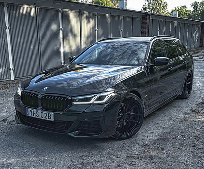 Svart BMW 520D Touring stulen/bedrägeri i samband med försäljning i Askersund