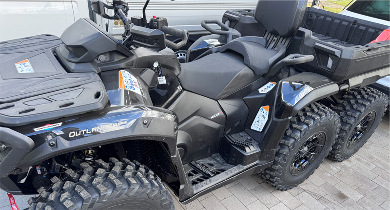 Sexhjuling Can Am Outlander 1000 6X6 stulen i Kalmar