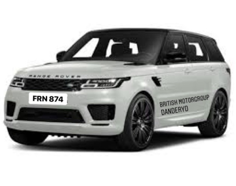 Vit Range Rover Sport stulen i samband med provkörning i Danderyd norr om Stockholm