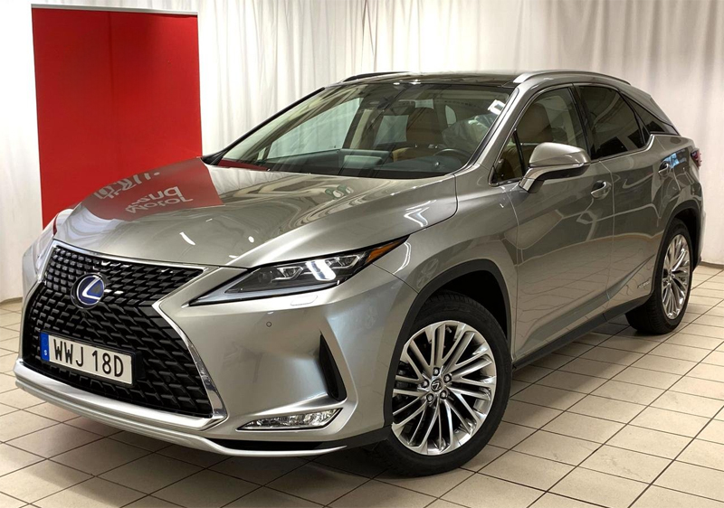 Grå metallic Lexus RX 450H AWD Luxury Line stulen i Lund