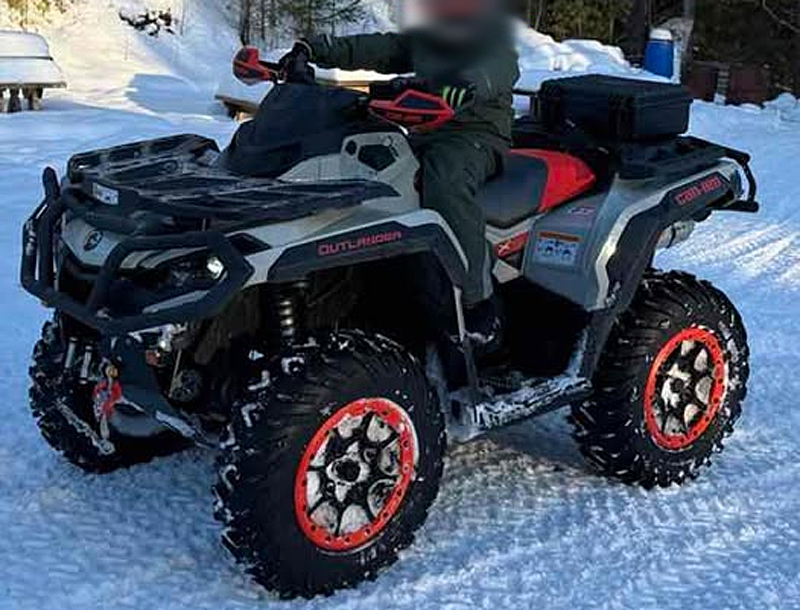 Can Am Outlander 1000 XXC stulen i Viskan, Stöde väster om Sundsvall
