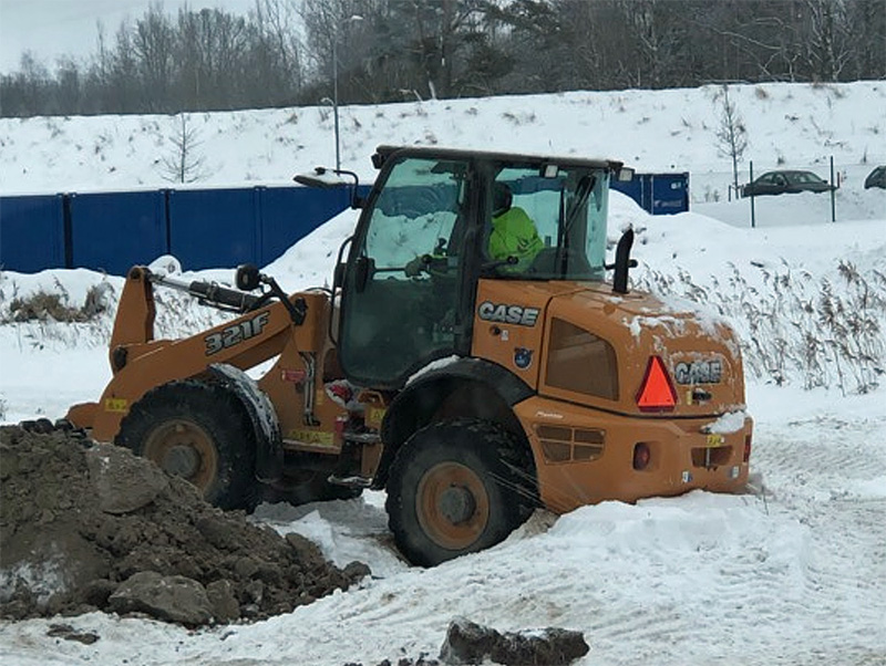 Hjullastare Case 321 F stulen i Munkatorp, Örebro