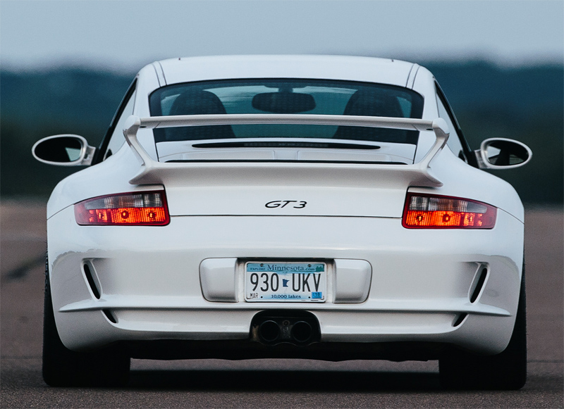 Vit Porsche 911/997 GT3 stulen i Stocksund norr om Stockholm