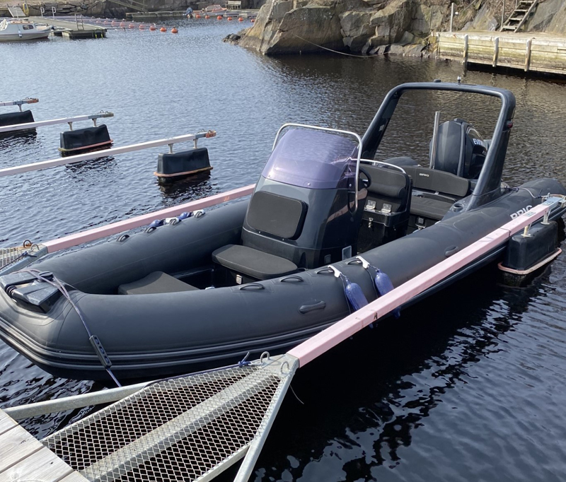 Brig Eagle 650 med 225 Hk Evinrude  stulen på trailer i Halmstad 