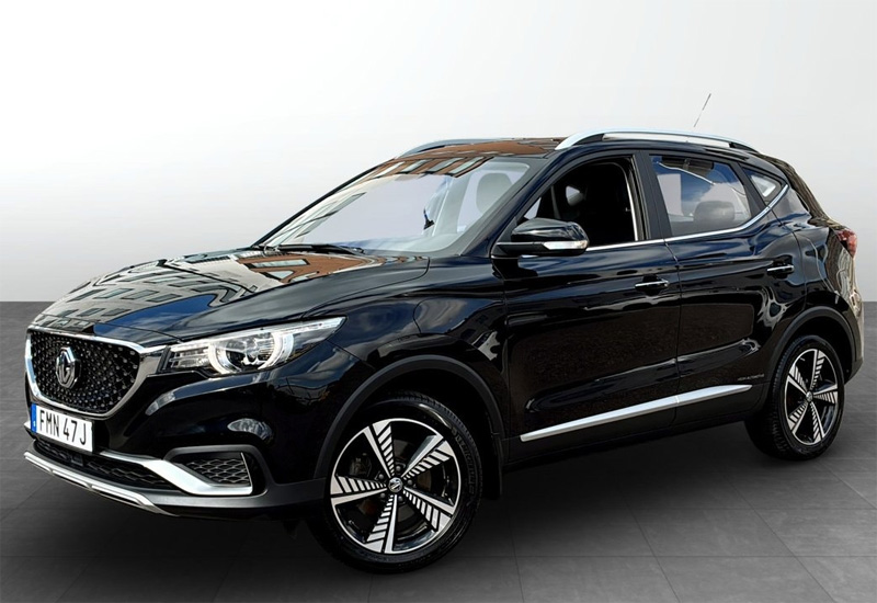 Svart MG ZS EV (elbil) stulen i Borås