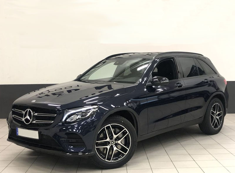 Mörkblå Mercedes Benz GLC 220D bedrägeri/ hyrd och inte återlämnad, Stockholm