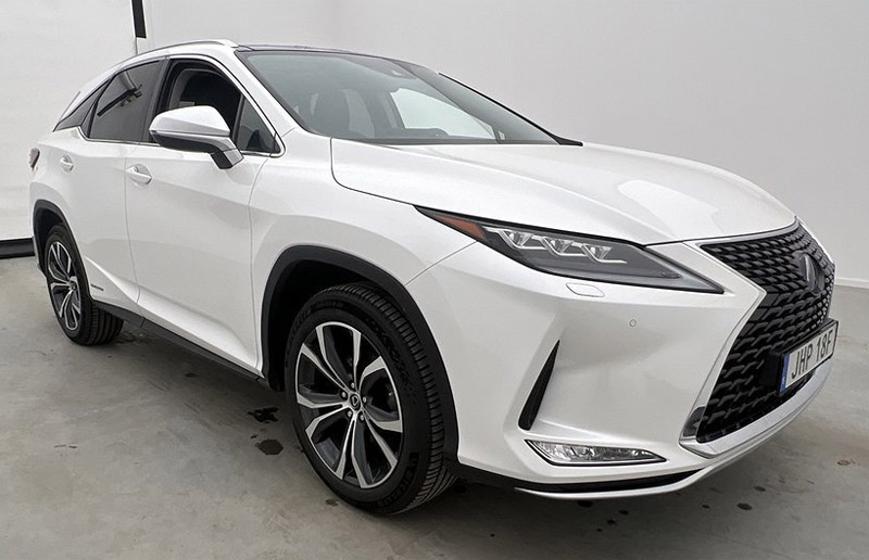 Vit Lexus RX 450H AWD Executive stulen i Älvsjö, Stockholm