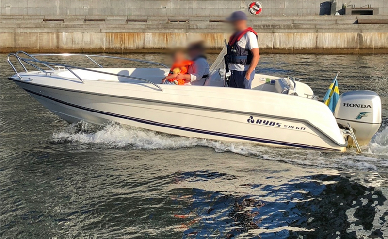 Ryds 510 GTI med 75 HK Honda stulen i Tyresö, Stockholm
