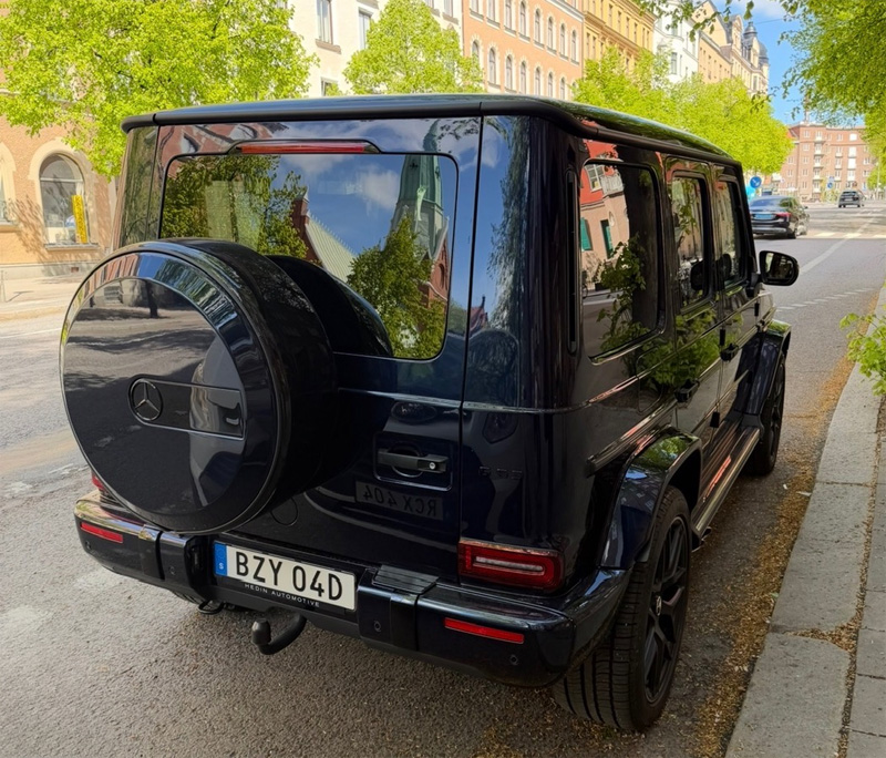 Svart Mercedes Benz AMG G63 stulen i Djursholm norr om Stockholm