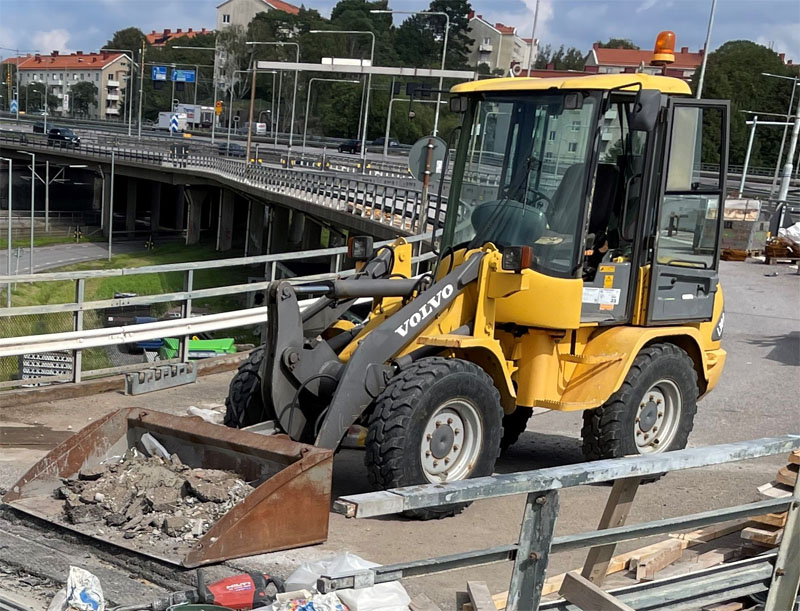 Hjullastare Volvo L30B stulen i Göteborg
