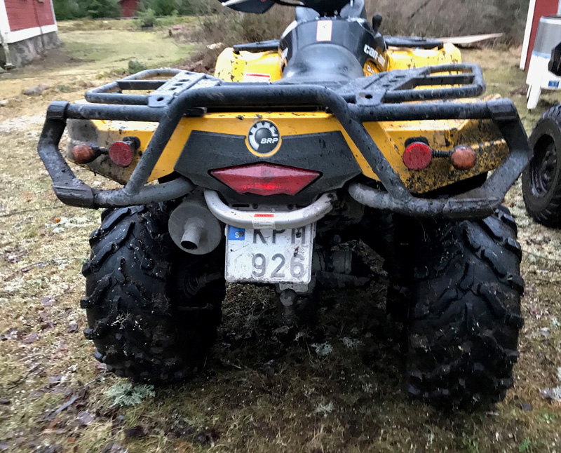 Gul Can Am Outlander 500 XT stulen i Kristinehamn