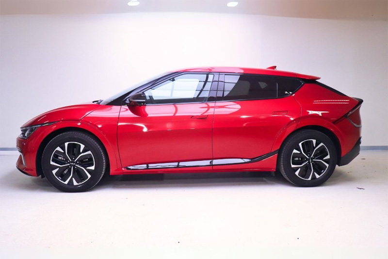 Röd KIA EV6 AWD stulen i Mölndal