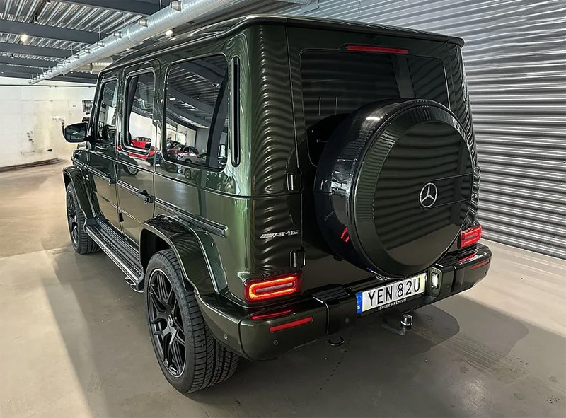Grön Mercedes Benz AMG G63 stulen i Åseda