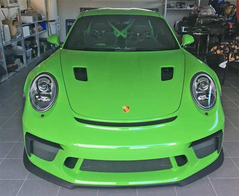 Grön Porsche 911/991 GT3 RS stulen norr om Lidköping