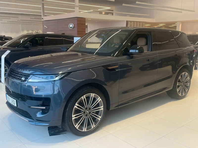Blå metallic Land Rover Range Rover Sport P460e stulen i Glömsta, Huddinge