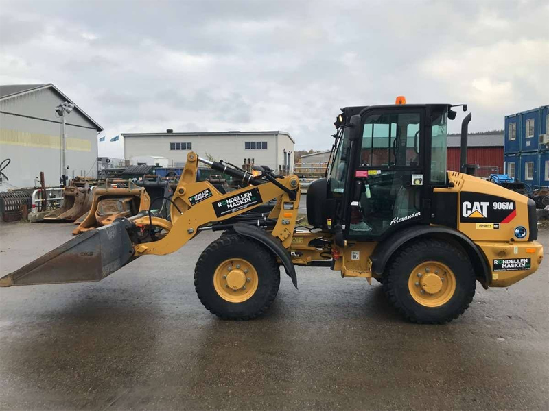 Hjullastare Caterpillar/ CAT 906M stulen på Värmdö öster om Stockholm