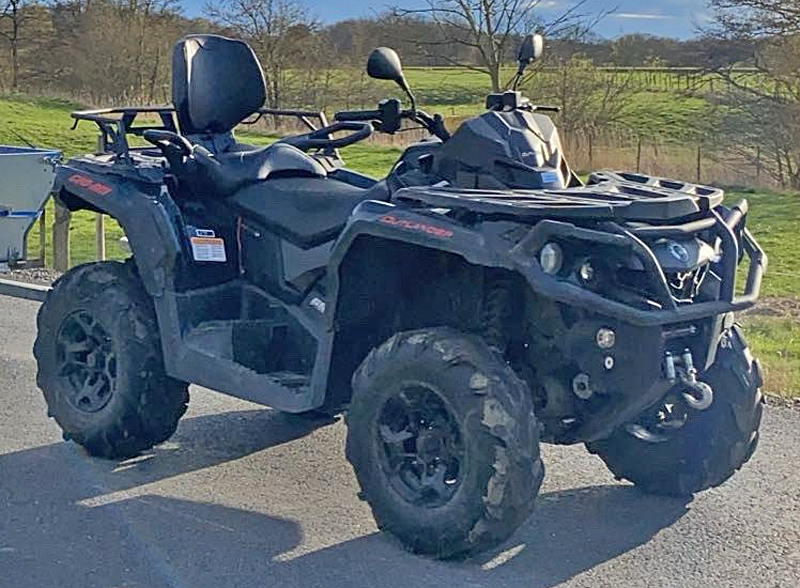 Fyrhjuling Can Am Outlander 650 MAX PRO stulen strax norr om Frillesås