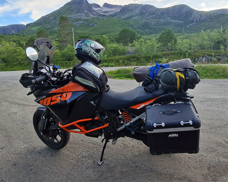 KTM 1050 Adventure ABS stulen utanför Härnösand