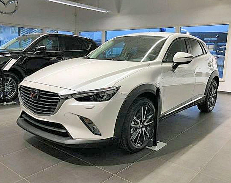 Vit Mazda CX-3 Optimum AWD stulen på Särö väster om Kungsbacka