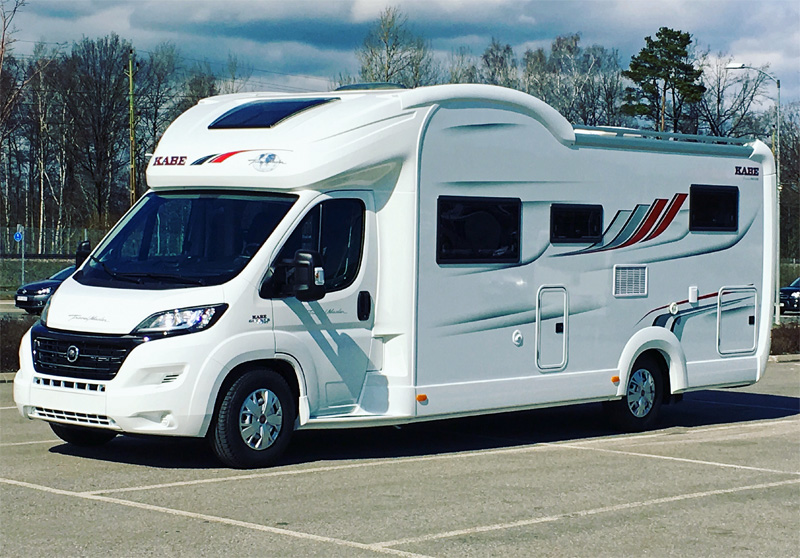 Halvintegrerad husbil Kabe Travelmaster Crossover 780 LGB stulen i Odensala norr om Märsta