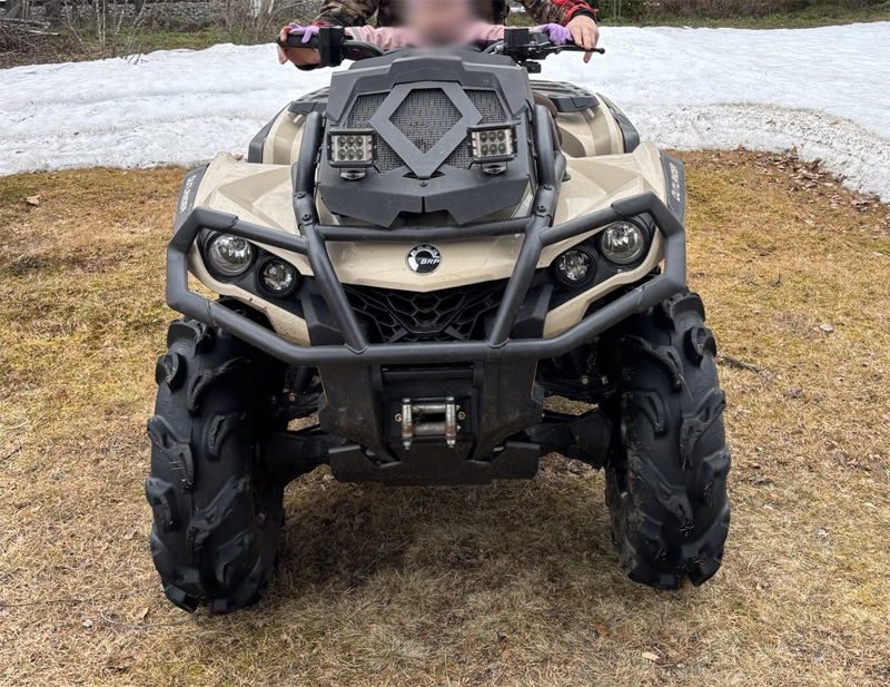 Fyrhjuling Can Am Outlander 650 XMR stulen i Tvärån mellan Piteå och Älvsbyn