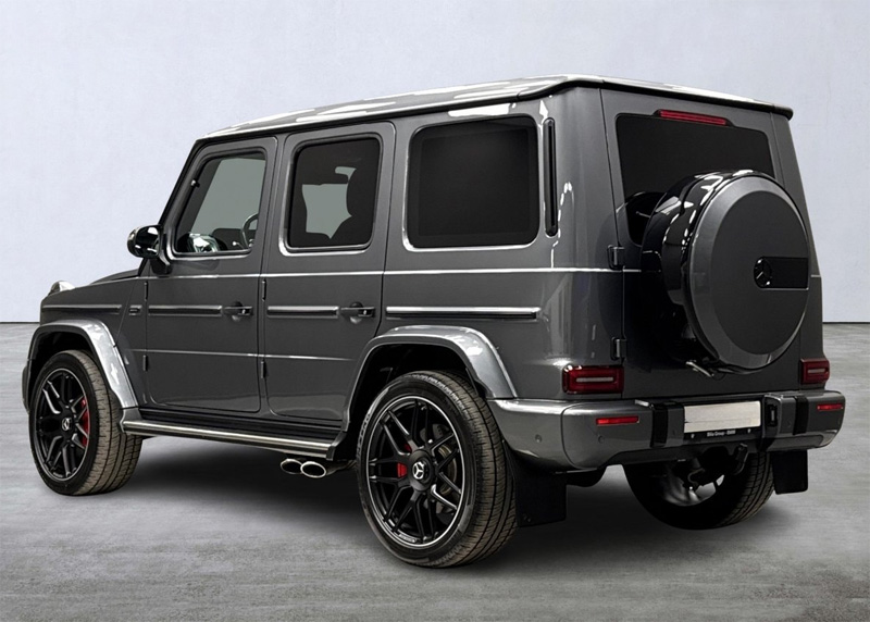 Grå Mercedes Benz AMG G63 stulen i Falkenberg