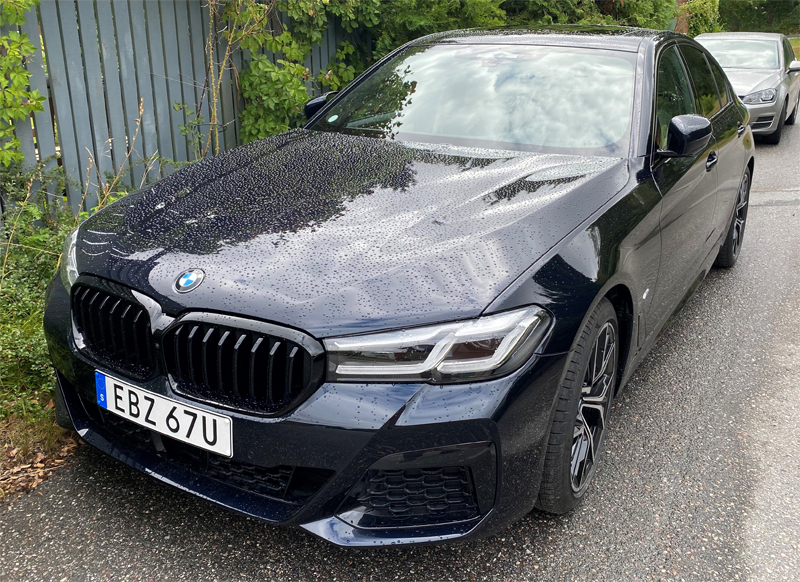 Svart BMW 530D Xdrive Sedan M-Sport stulen i Sundbyberg