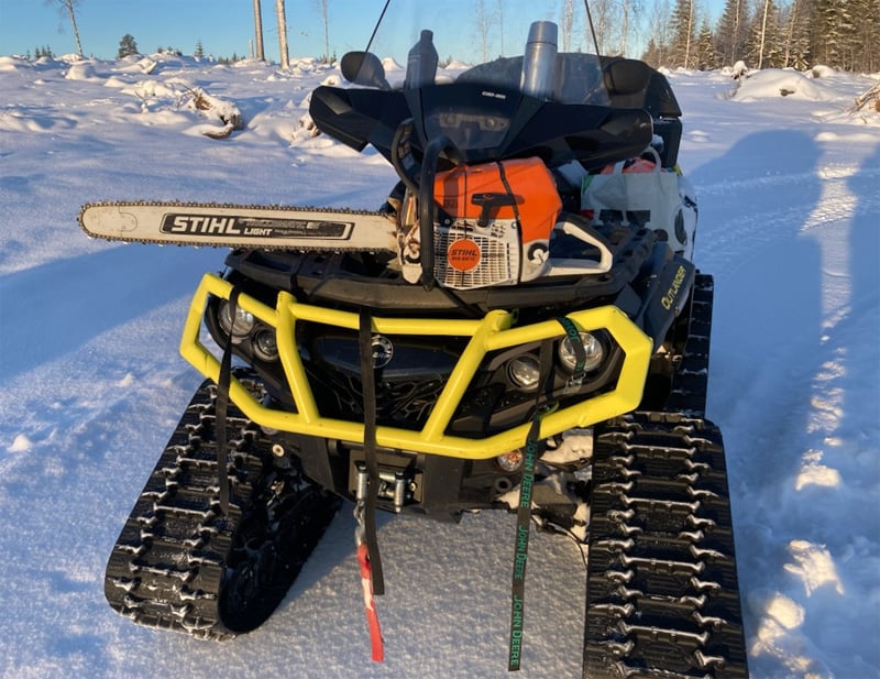 Fyrhjuling med bandsats, Can Am Outlander 1000 MAX XTP stulen i Holmfors väster om Skellefteå