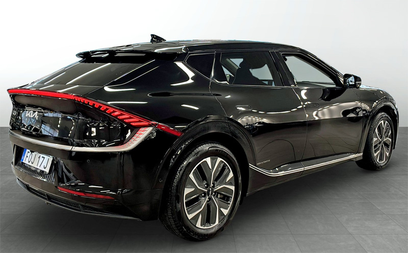 Svart KIA EV6 AWD stulen i Lorensberg, Göteborg