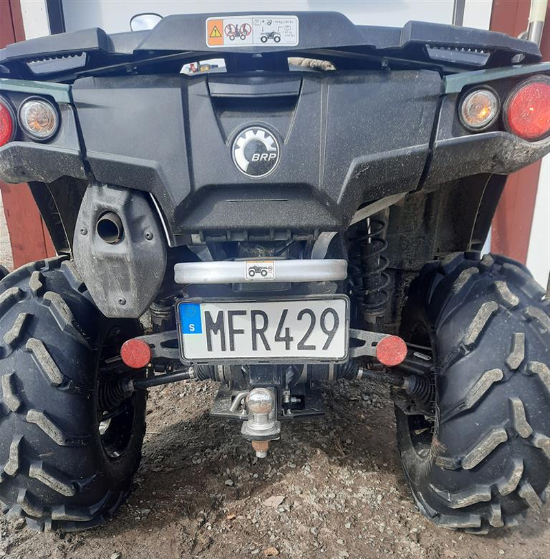 Grön fyrhjuling Can Am Outlander 570 PRO stulen i Hennan mellan Ljusdal och Ramsjö