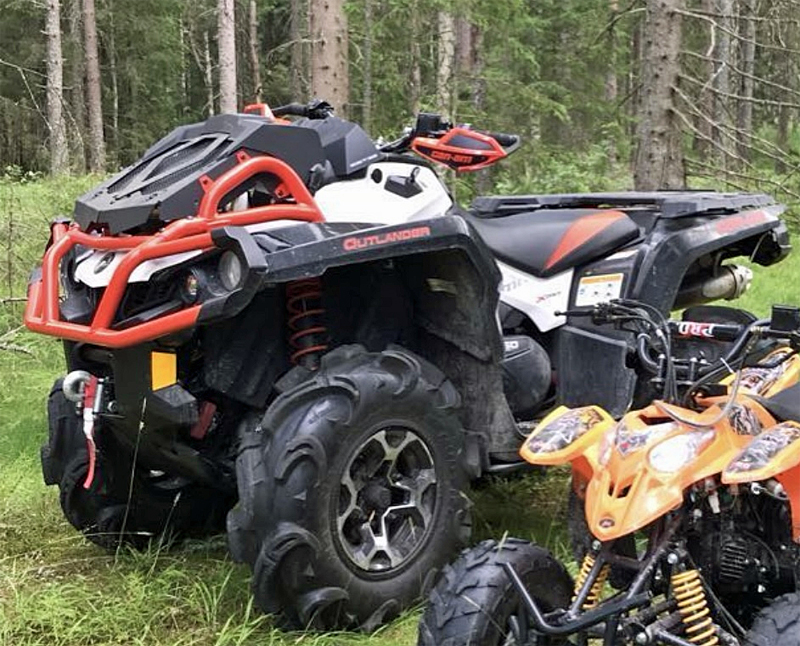 Fyrhjuling Can Am Outlander 650 XMR stulen i Långban norr om Filipstad