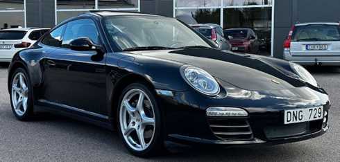 Svart Porsche 911 Carrera 4 stulen i Trelleborg