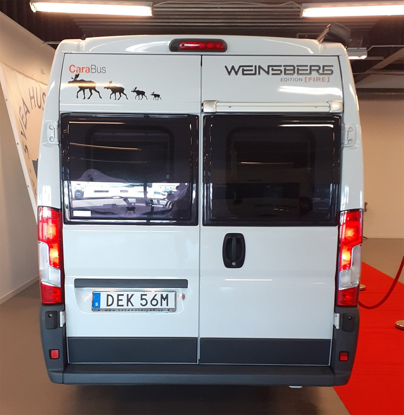 Husbil "plåtis" Fiat Weinsberg Carabus 631 Edition stulen i Knivsta mellan Stockholm och Uppsala