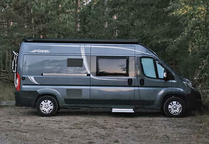 Husbil "plåtis" Citroen Pössl KW 30 stulen i Bromölla