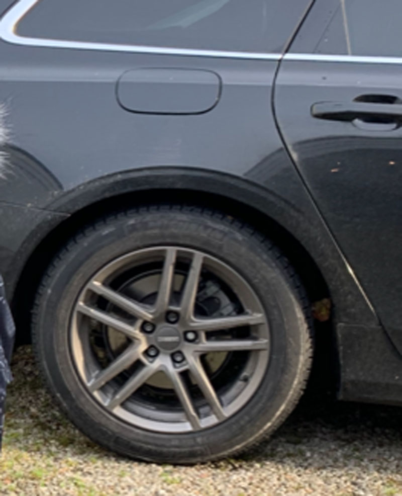 Svart Volvo V90 D4 stulen i Höllviken söder om Malmö