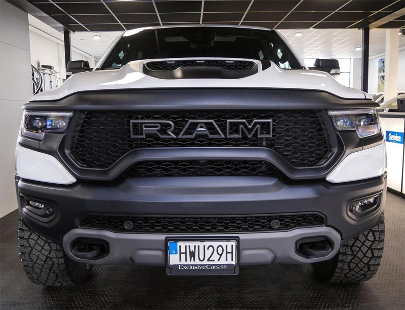 Vit RAM TRX Crew Cab stulen i Österby, Sigtuna norr om Stockholm