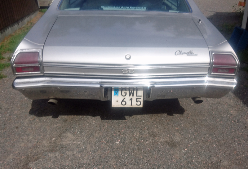 Flerfärgad Chevrolet Chevelle SS 396 stulen i Häverödal, Hallstavik.