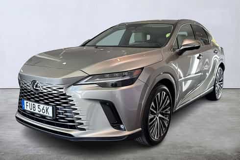 Ljusgrå metallic Lexus RX 450H AWD + Executive stulen i Åkersberga norr om Stockholm