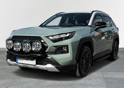 Grön Toyota RAV4 Hybrid AWD Adventure stulen i Ljungby