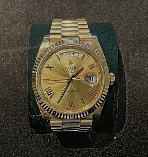 Polisen söker information om en Rolex Day-Date, ref 228238