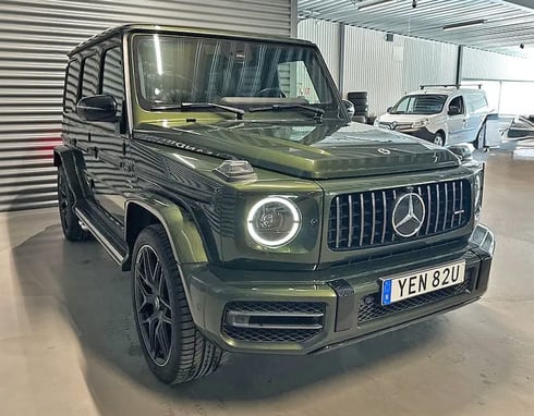 Grön Mercedes Benz AMG G63 stulen i Åseda