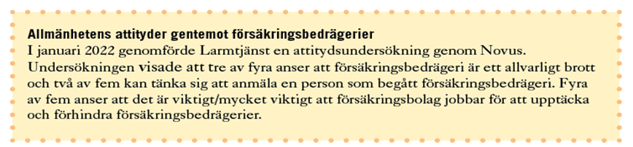 attityder gentemot försäkringsbedrägerier